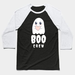 Little Cute Boo Crew Halloween Ghost Heart Baseball T-Shirt